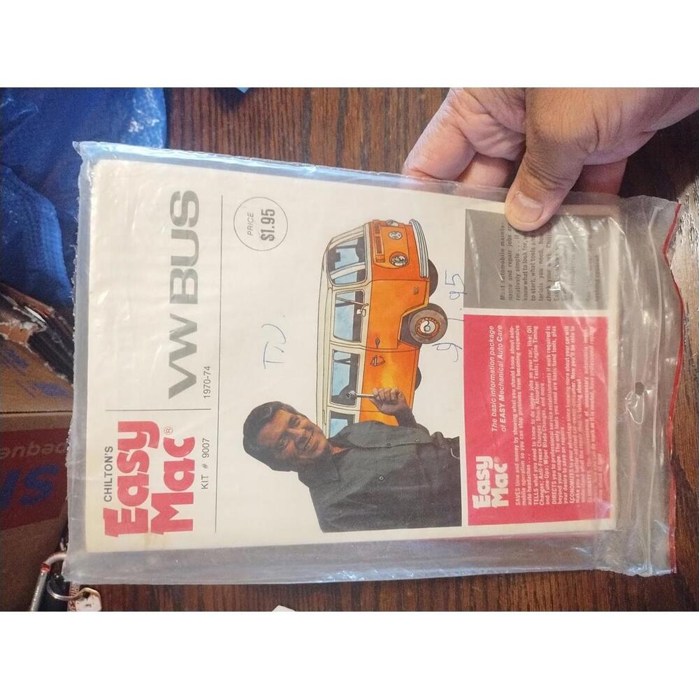 Chiltons EASY MAC Vintage VW‎ BUS 1970-74  KIT #9007 Basic Info Wall Chart (c3)